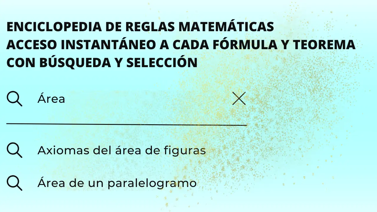 Enciclopedia de Reglas Matemáticas