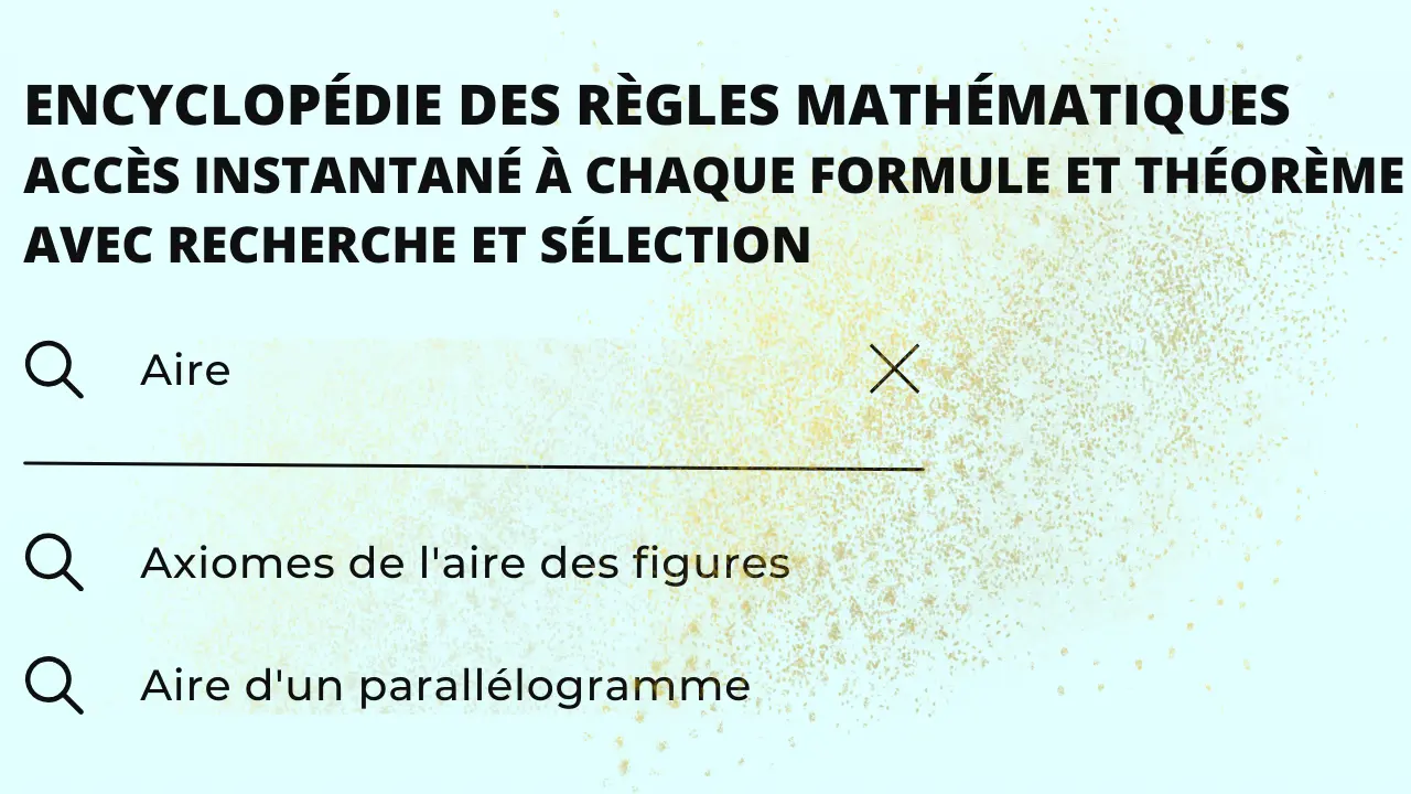 Encyclopédie des Règles de Mathématiques